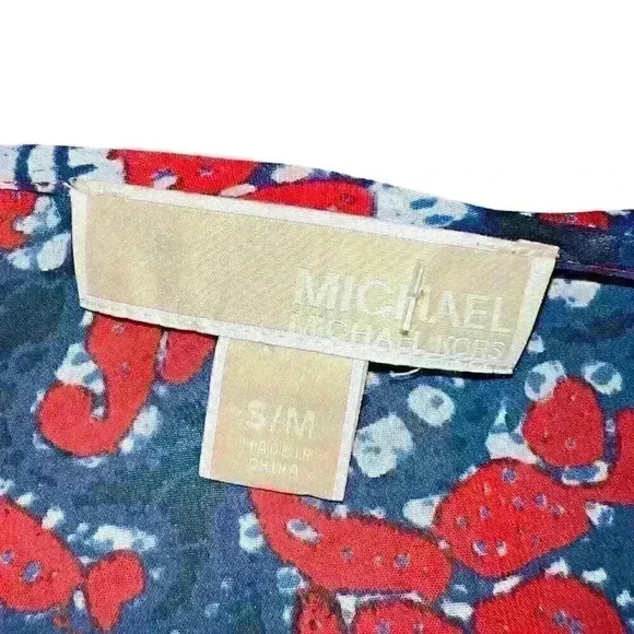 Michael Kors Sz S/M Sheer Tunic Top Boho Cruise Party - Picture 2 of 11